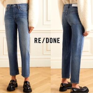 NWOT Re/Done 70’s Stove Pipe Ankle Jeans